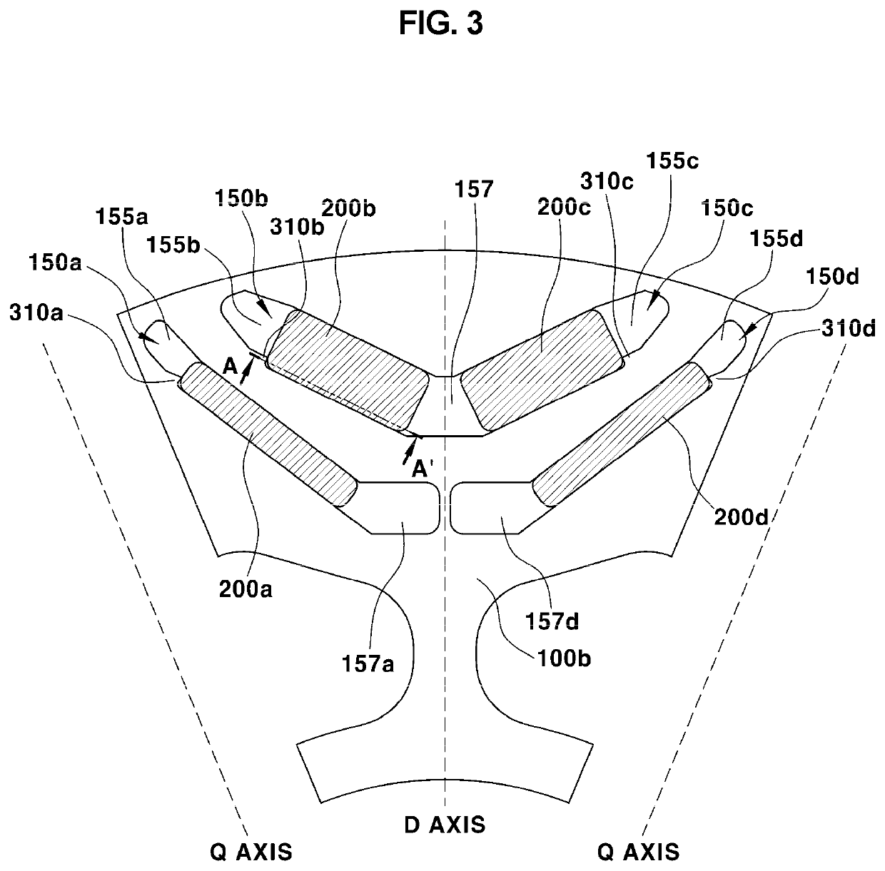 Rotor drive applied to drive motor with a structure in which removes a fixation jaws for holding a permanent magnet