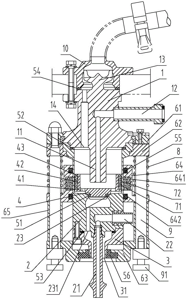 High clean hot filling valve