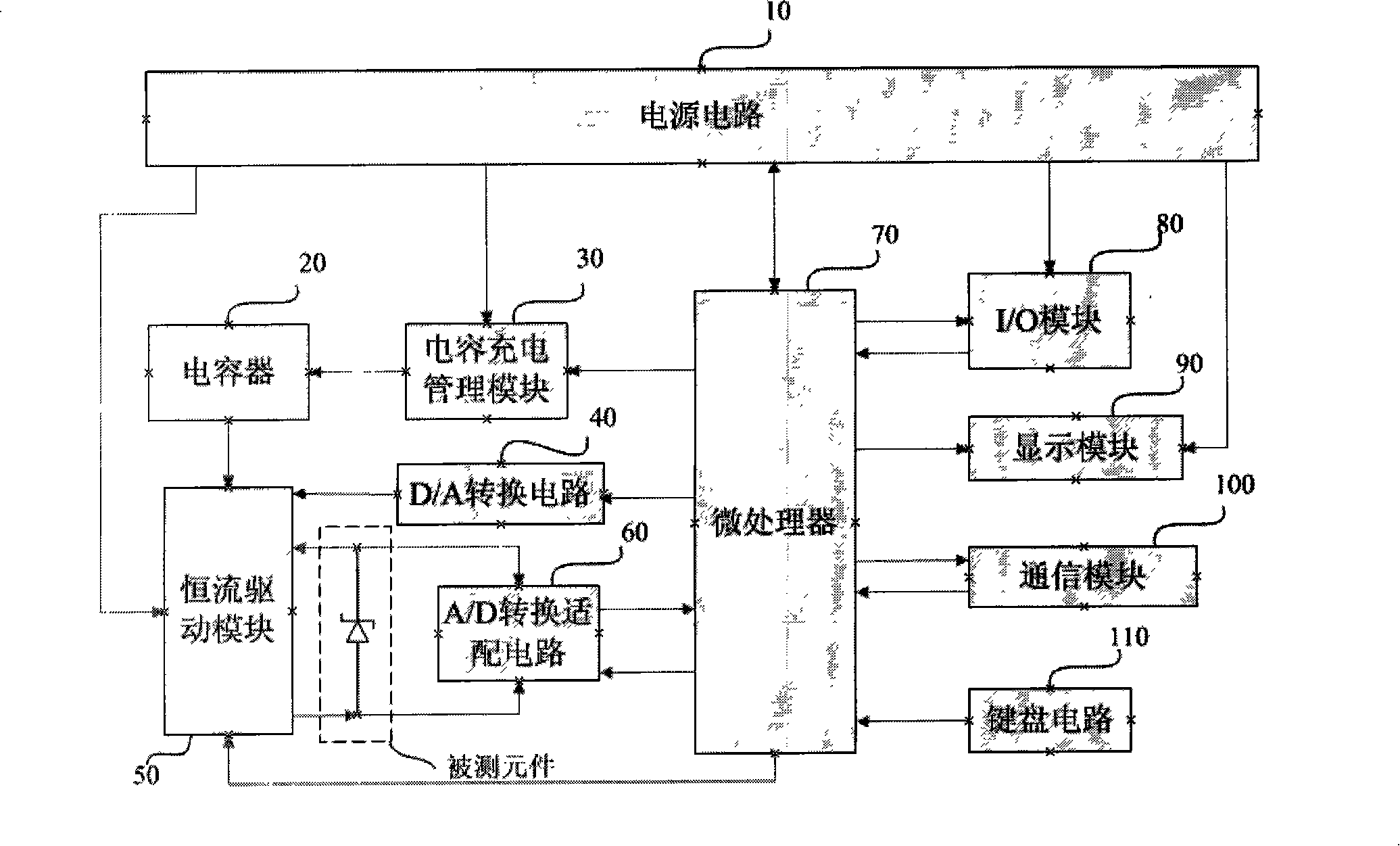 Diode electrical characteristics test system