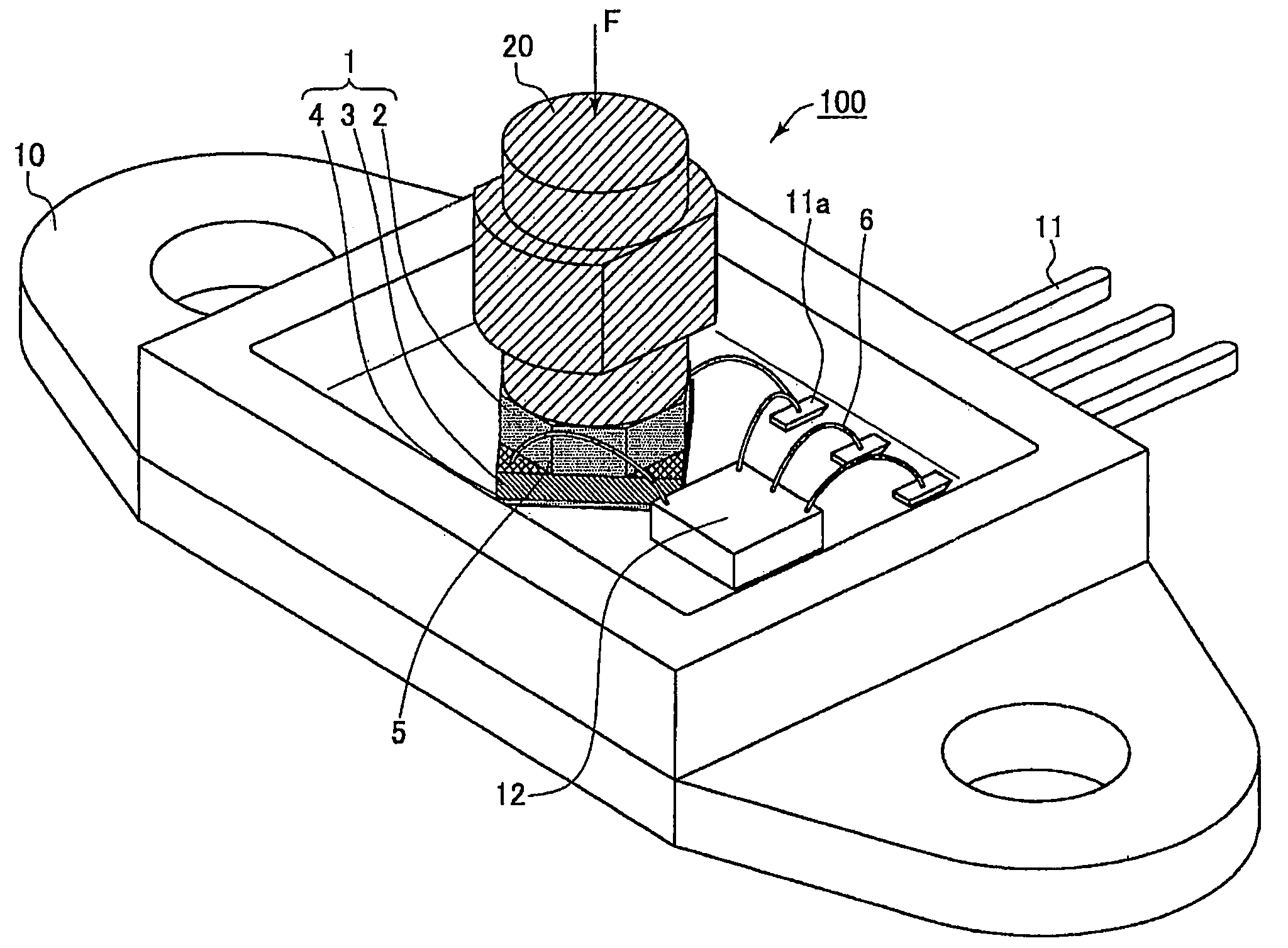 Physical quantity sensing element having improved structure suitable for electrical connection and method of fabricating same