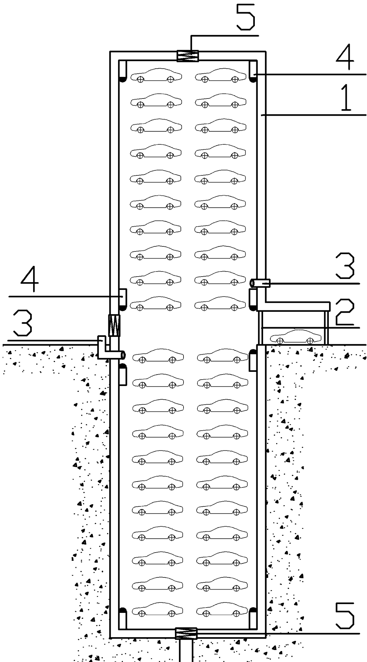 Active prevention type fire fighting system used in unmanned entrance zone and fire fighting method thereof