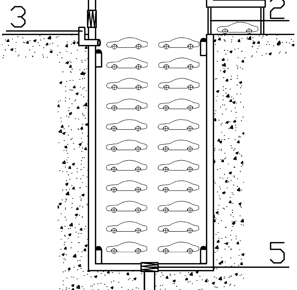 Active prevention type fire fighting system used in unmanned entrance zone and fire fighting method thereof