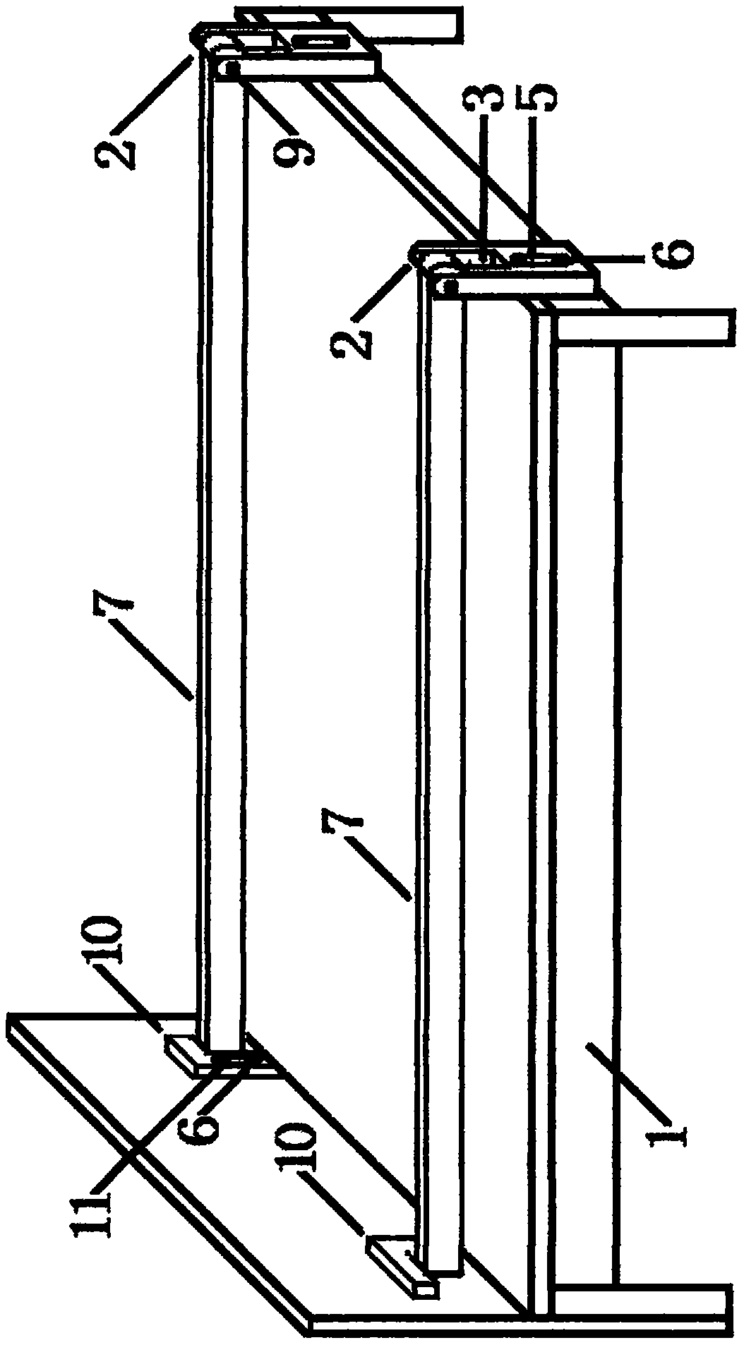 Crib pressing rod anti-quilt-kicking structure