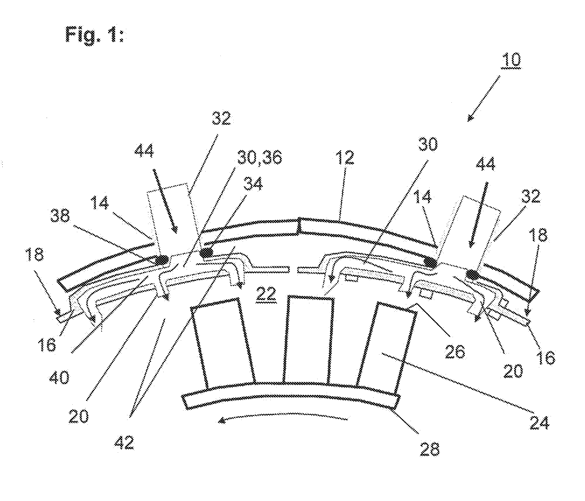 Housing for a compressor of a gas turbine, compressor, and method for producing a housing segment of a compressor housing