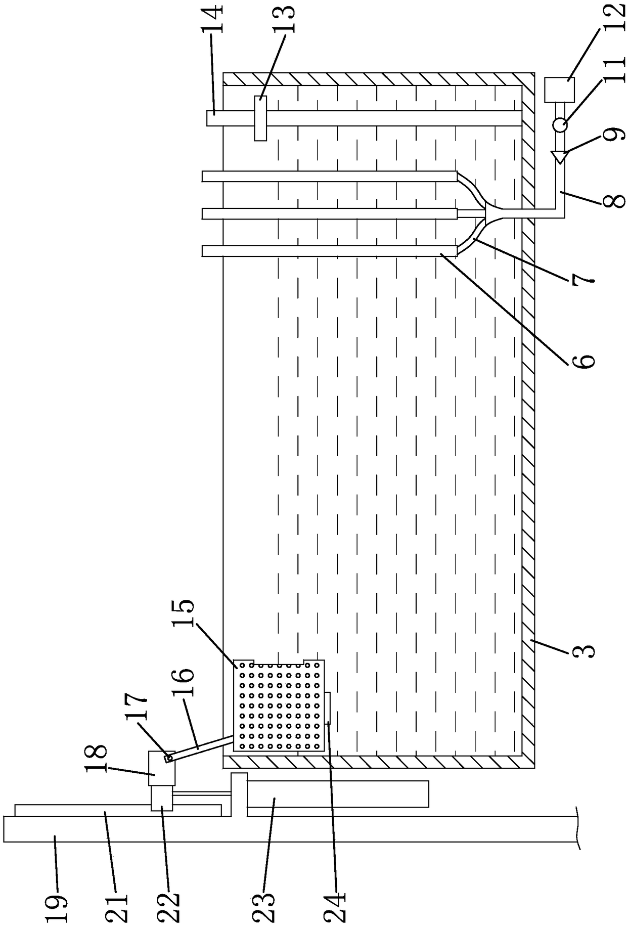 Degradable bubble protective film and processing method thereof