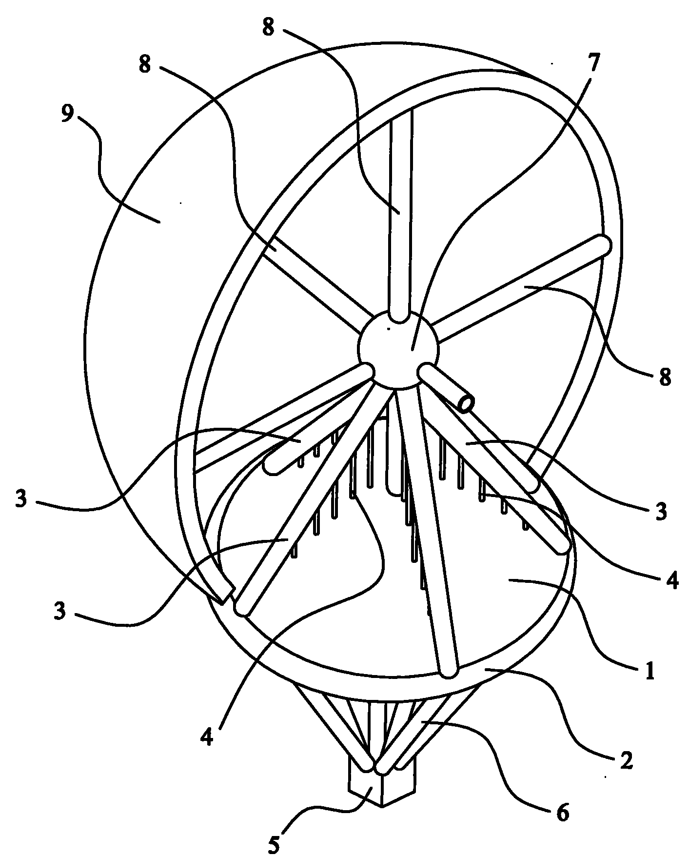 A body-mounted parabolic antenna for inflatable satellites