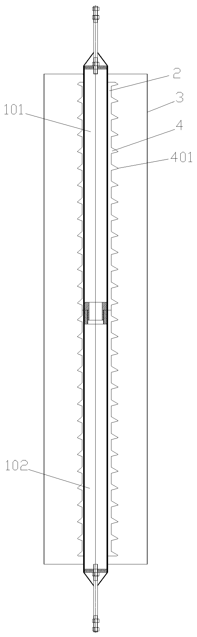 Cathode component of electrostatic dust collection device