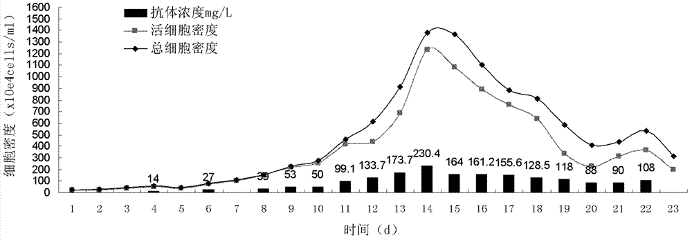 Serum-free high density suspension perfusion culture technology of hybridoma cells