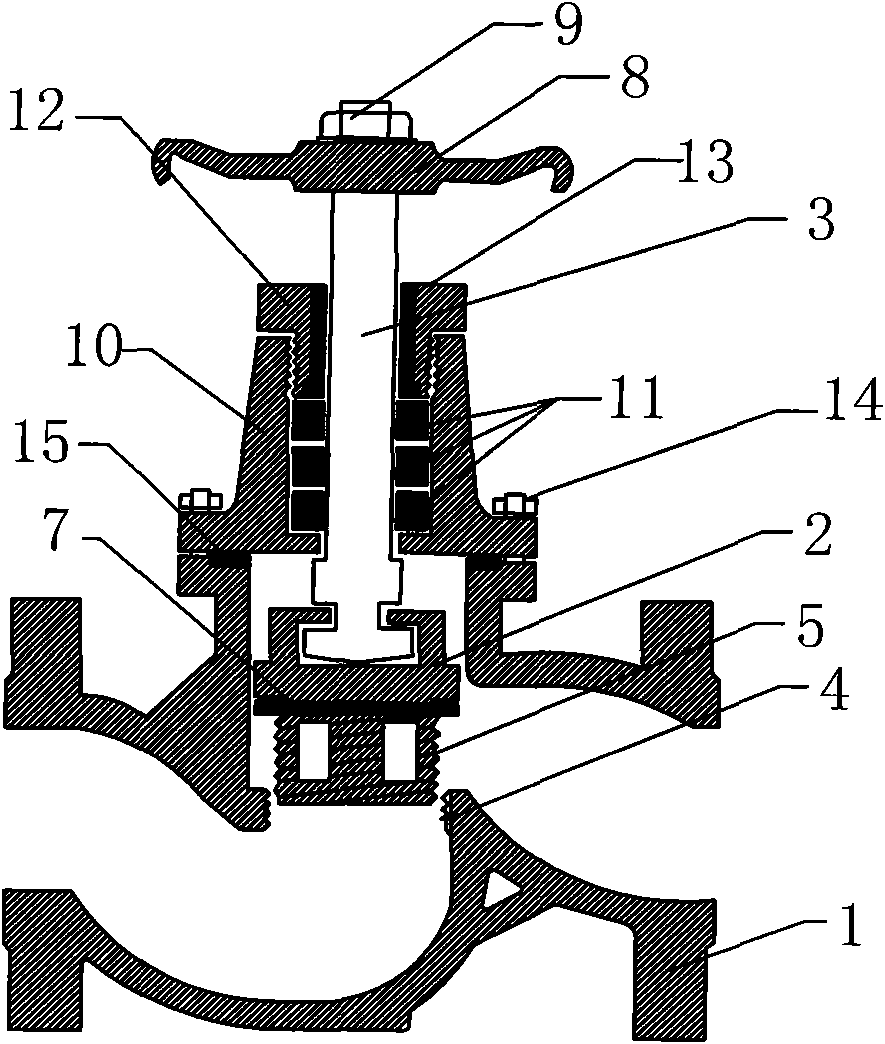 Threaded stop valve