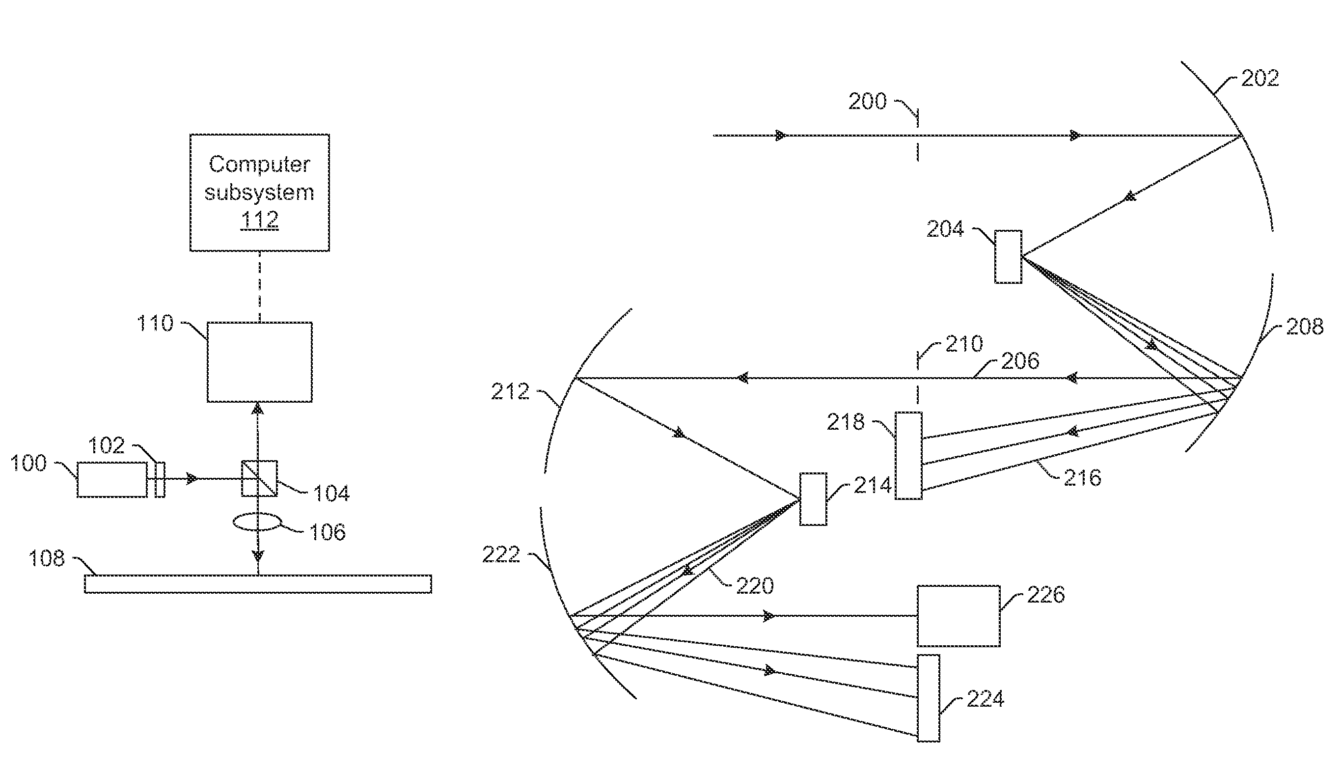 Selective diffraction with in-series gratings