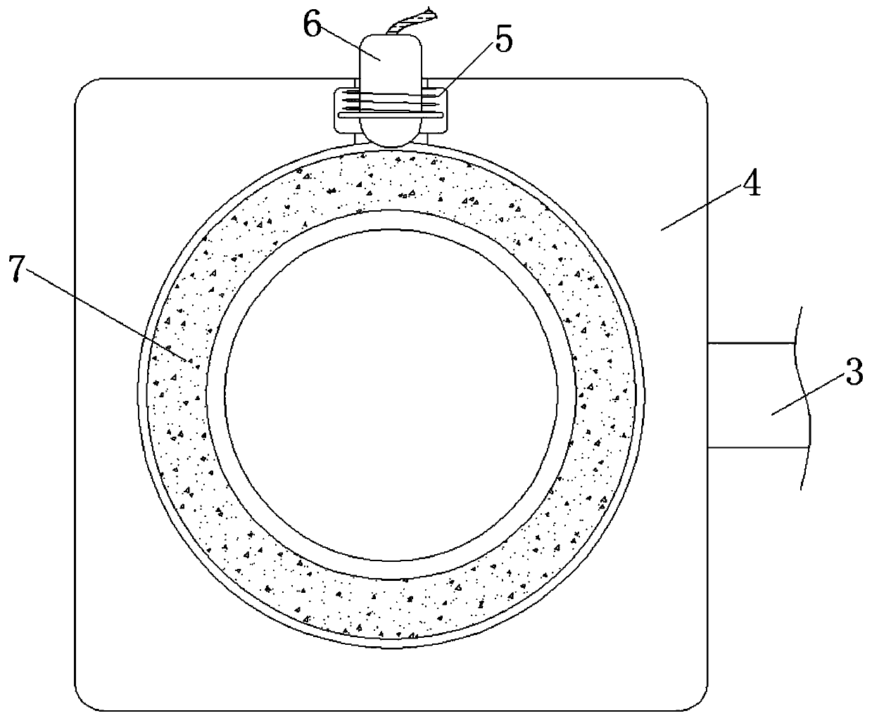 Electromagnetically-controlled packaging conveying device with angle capable of being adjusted according to the weight