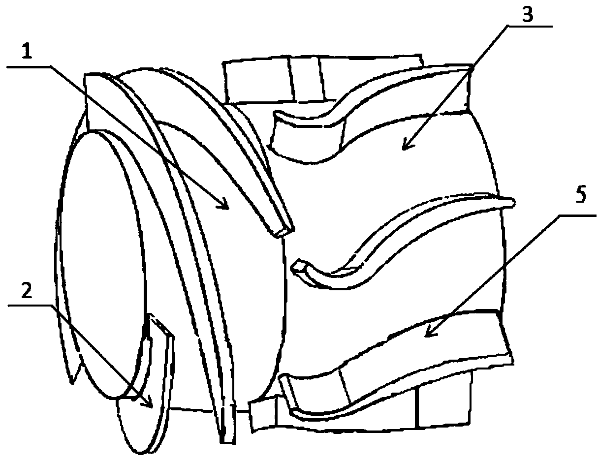 Impeller structure of mixed transportation pump