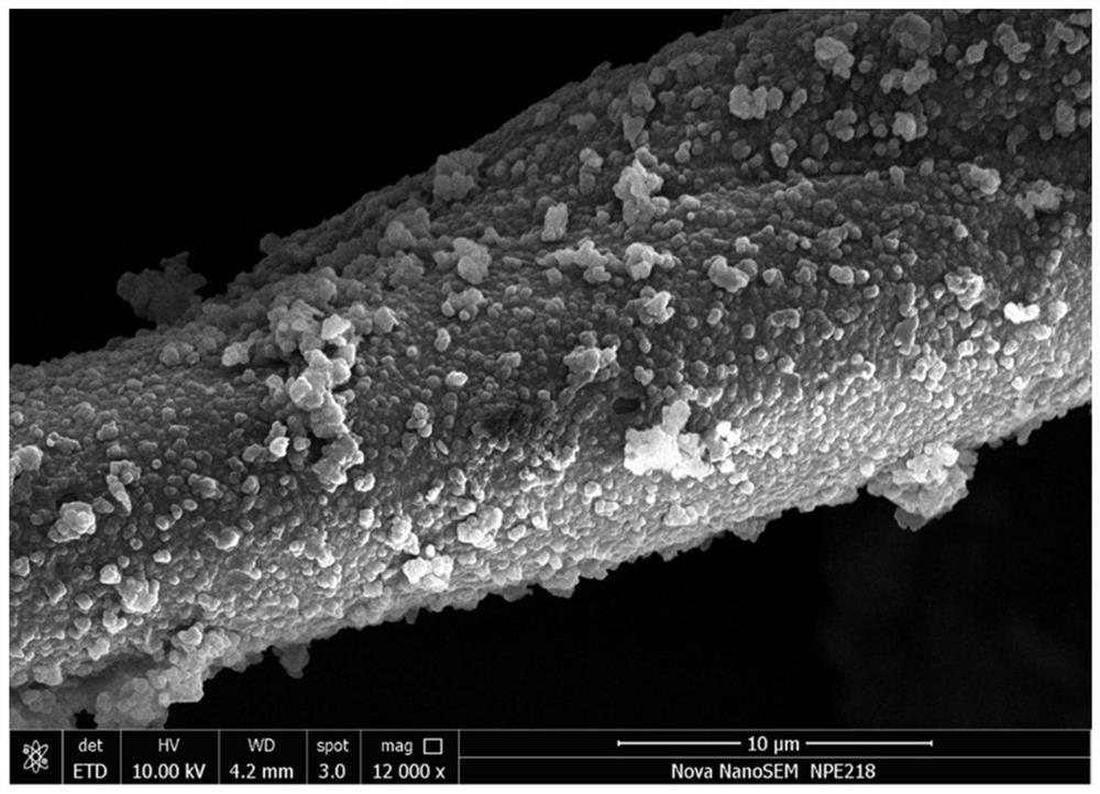 Polyimide/cotton fiber hydrogen peroxide synthesis photocatalyst as well as preparation and application thereof