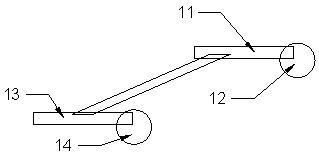 Adjustable direction conveying frame of packaging box