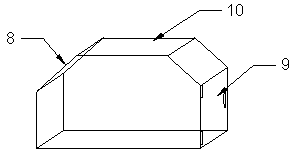 Adjustable direction conveying frame of packaging box