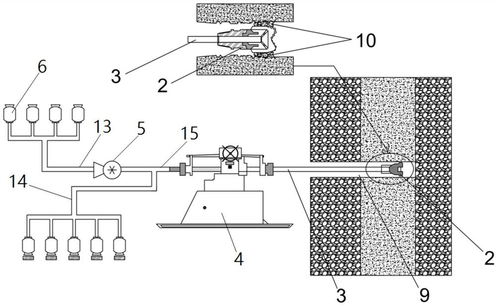 Drilling, jam releasing and fracturing integrated device and method for soft coal seam
