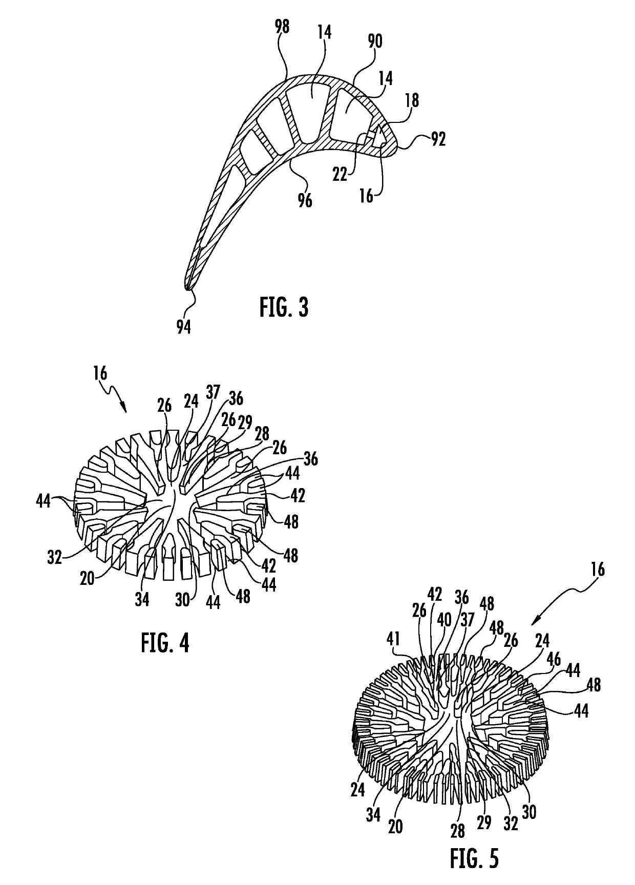 Impingement jet strike channel system within internal cooling systems