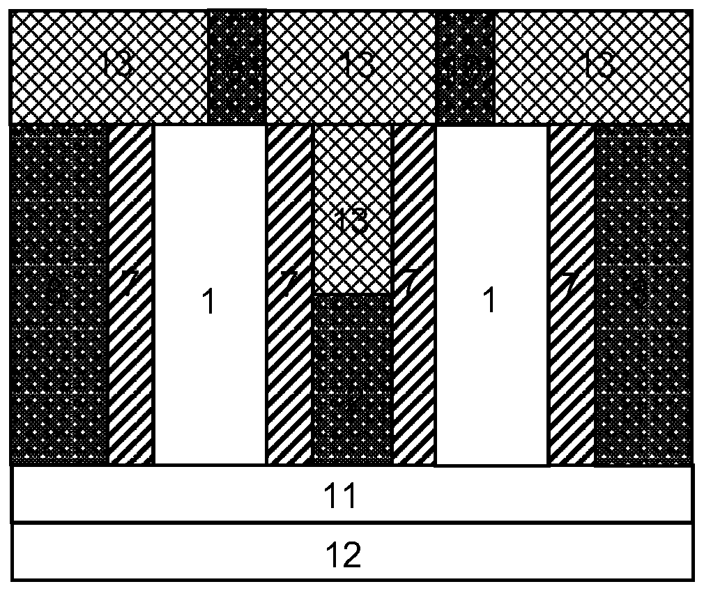 Bidirectional tunneling transistor controlled by inverted u-gate assisted by double-sided gate and its manufacturing method