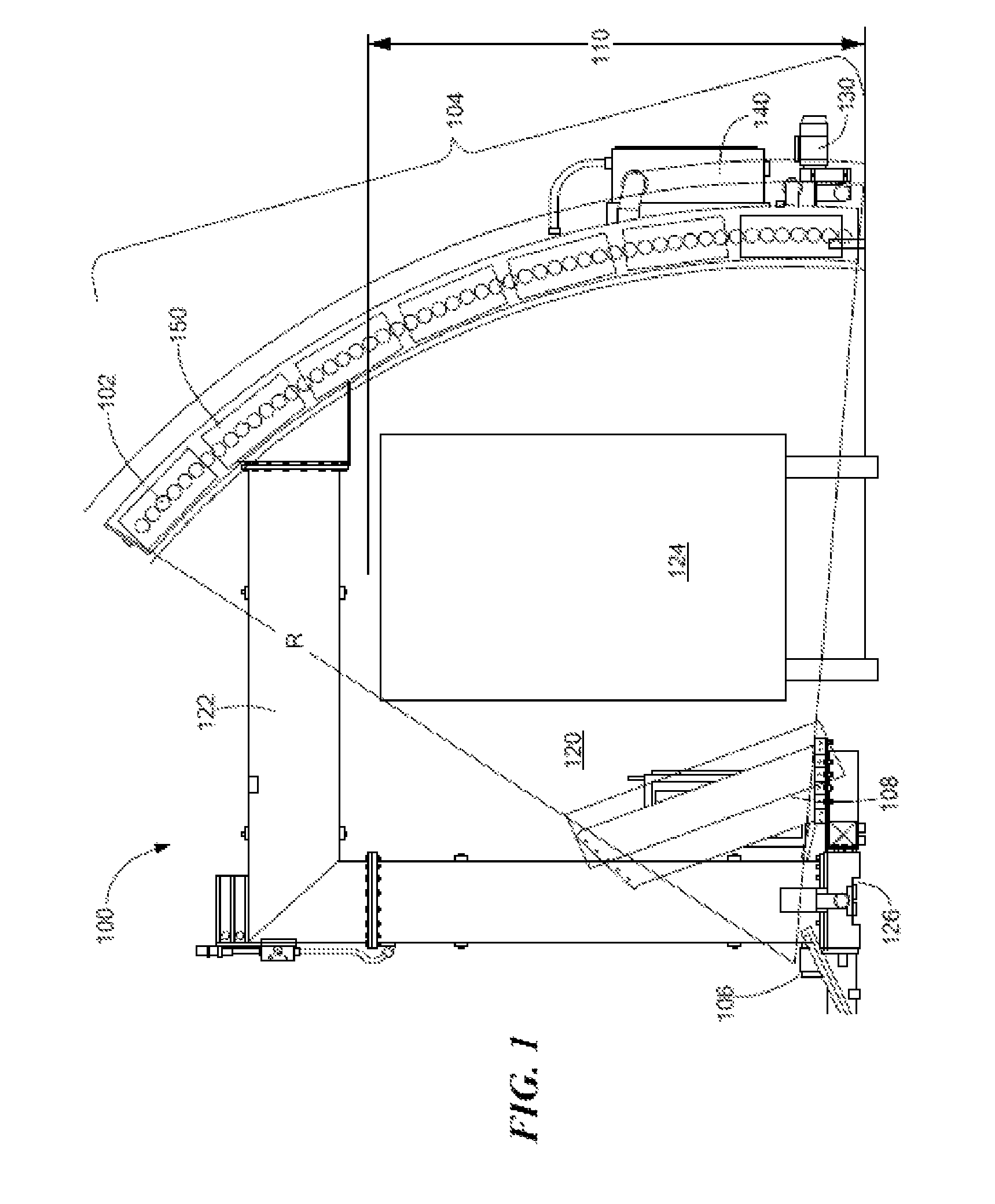 Remotely-aligned arcuate detector array for high energy X-ray imaging