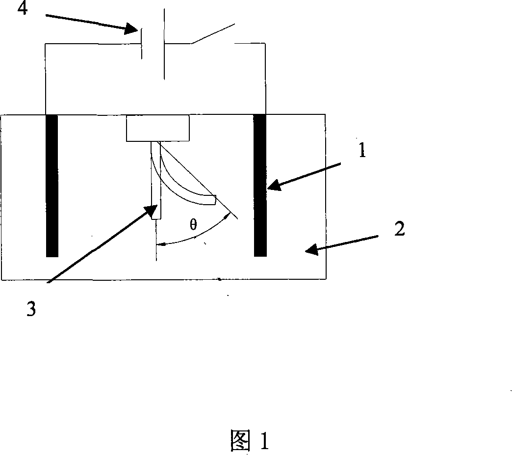 Natural amphoteric polyelectrolyte electric field sensitive aqueous gel and preparation method thereof