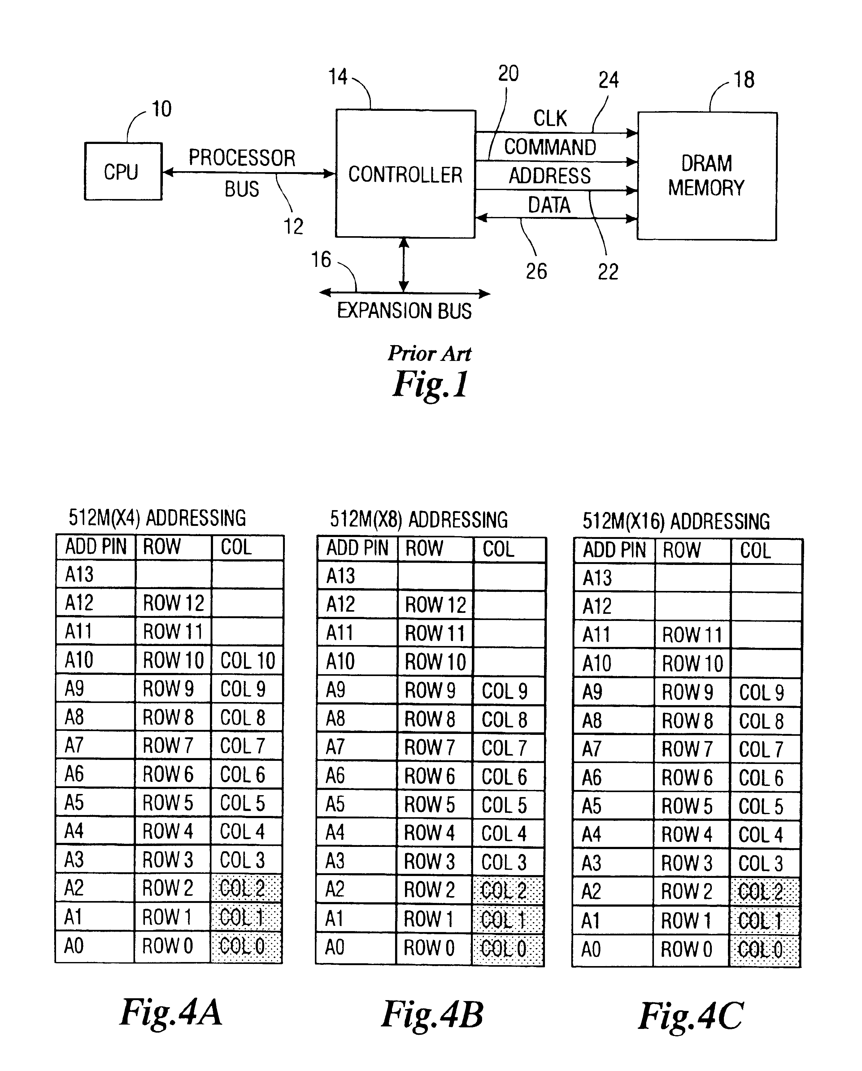 Memory device having different burst order addressing for read and write operations