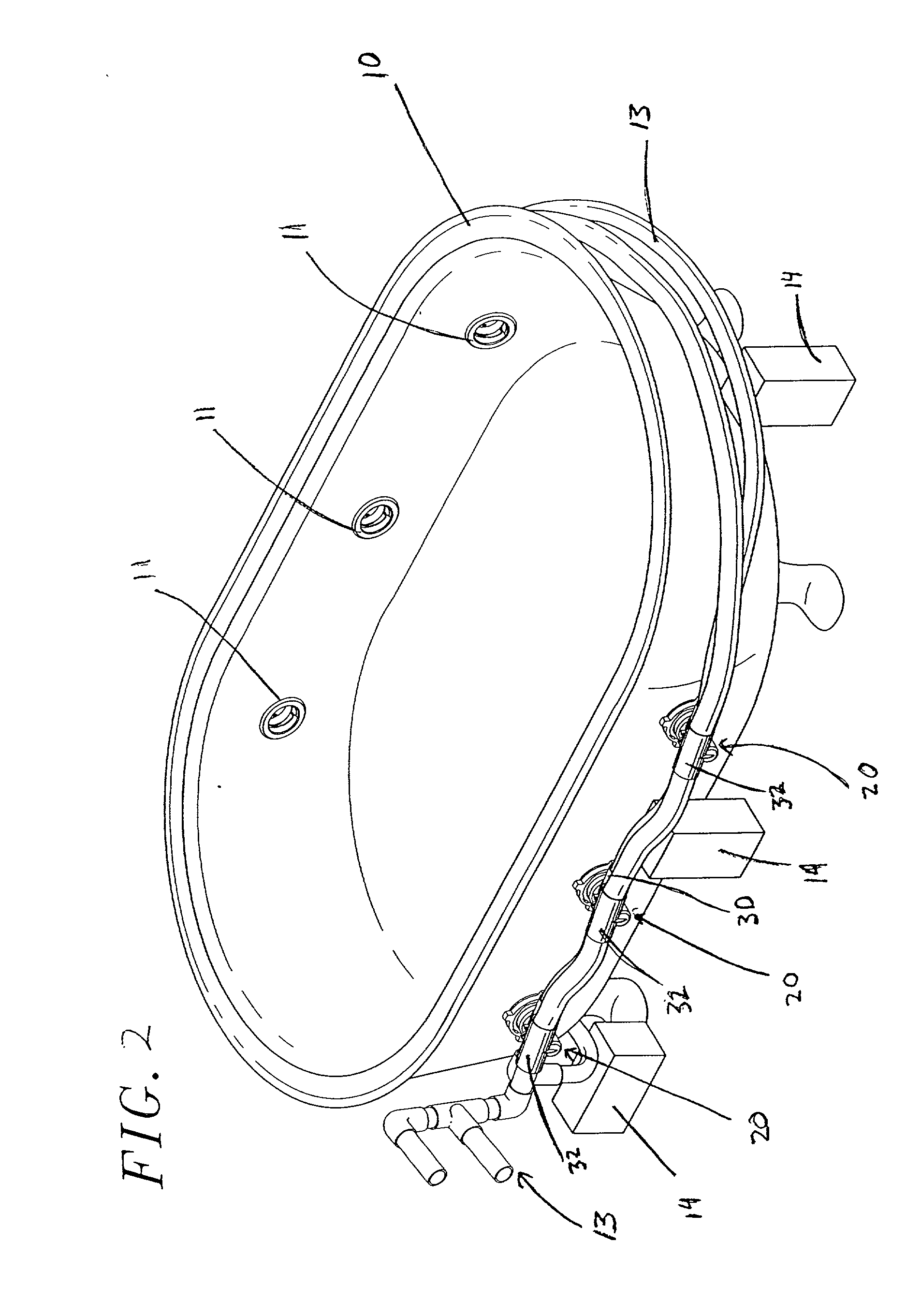 Spa jet mounting assembly and method of installation