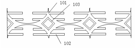 Double-layer ITO (indium tin oxide) wire arrangement structure