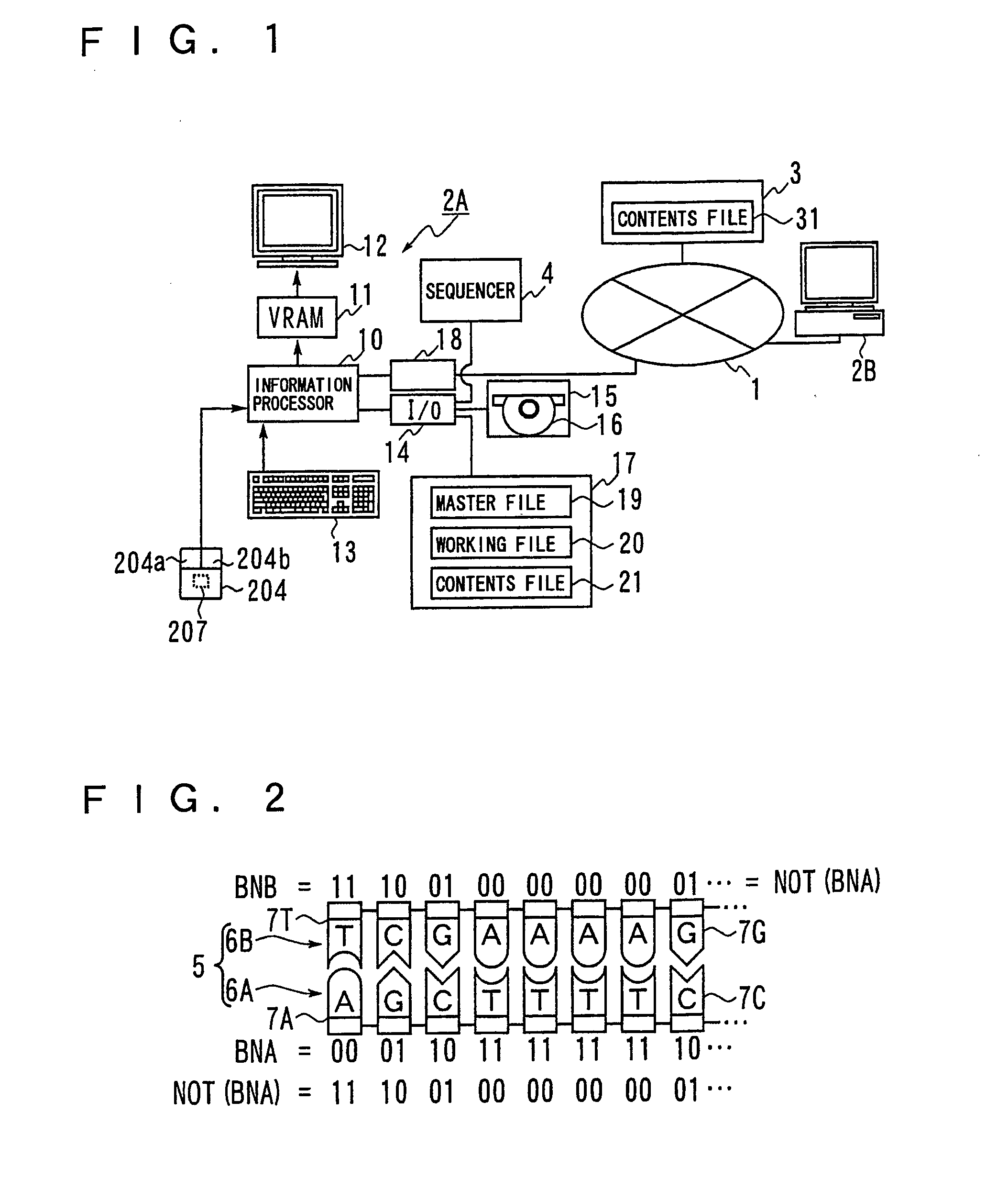 Method and device for recording sequence information on biological compounds
