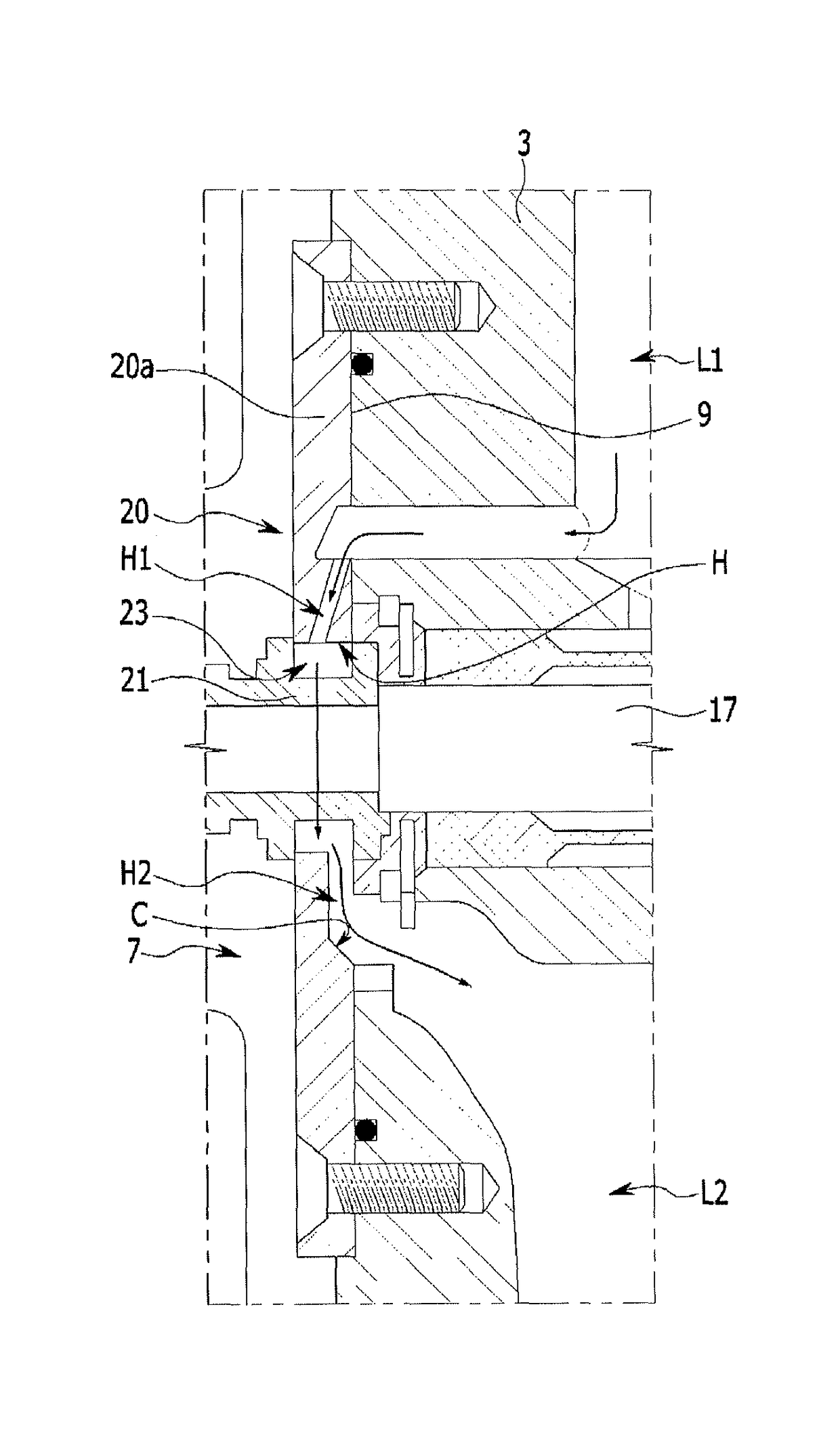 Bearing unit of turbo-charger