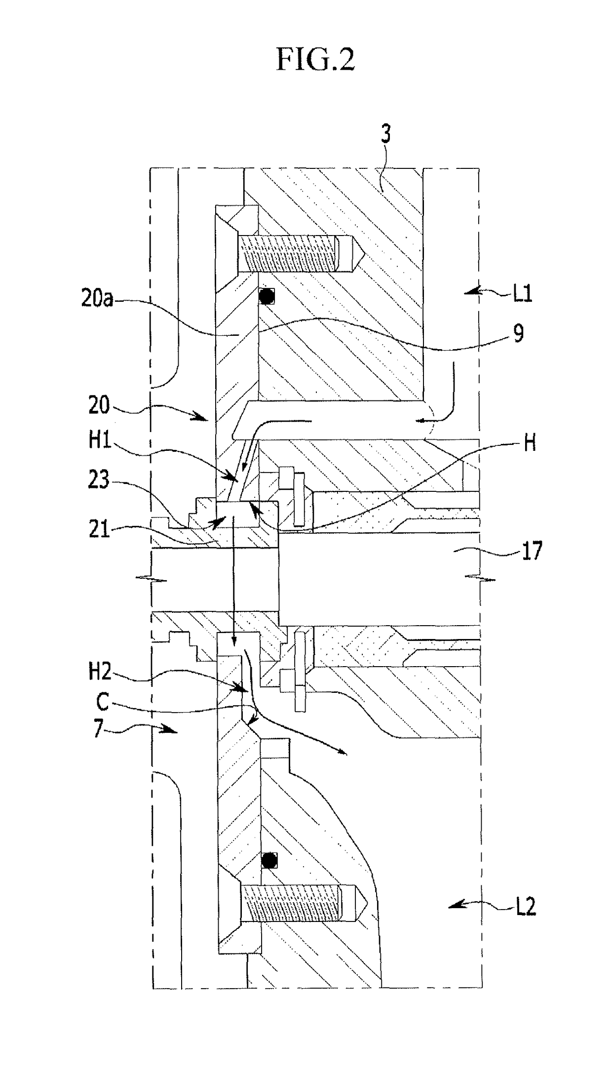 Bearing unit of turbo-charger