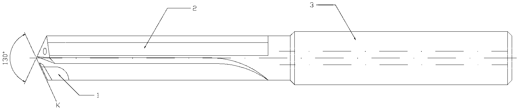 PCD (pitch circle diameter) drill bit with chip breaker groove