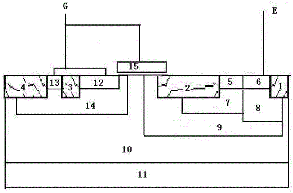 High voltage electrostatic protection structure