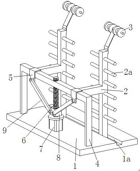 Feeding device for ore filter screen silk threads