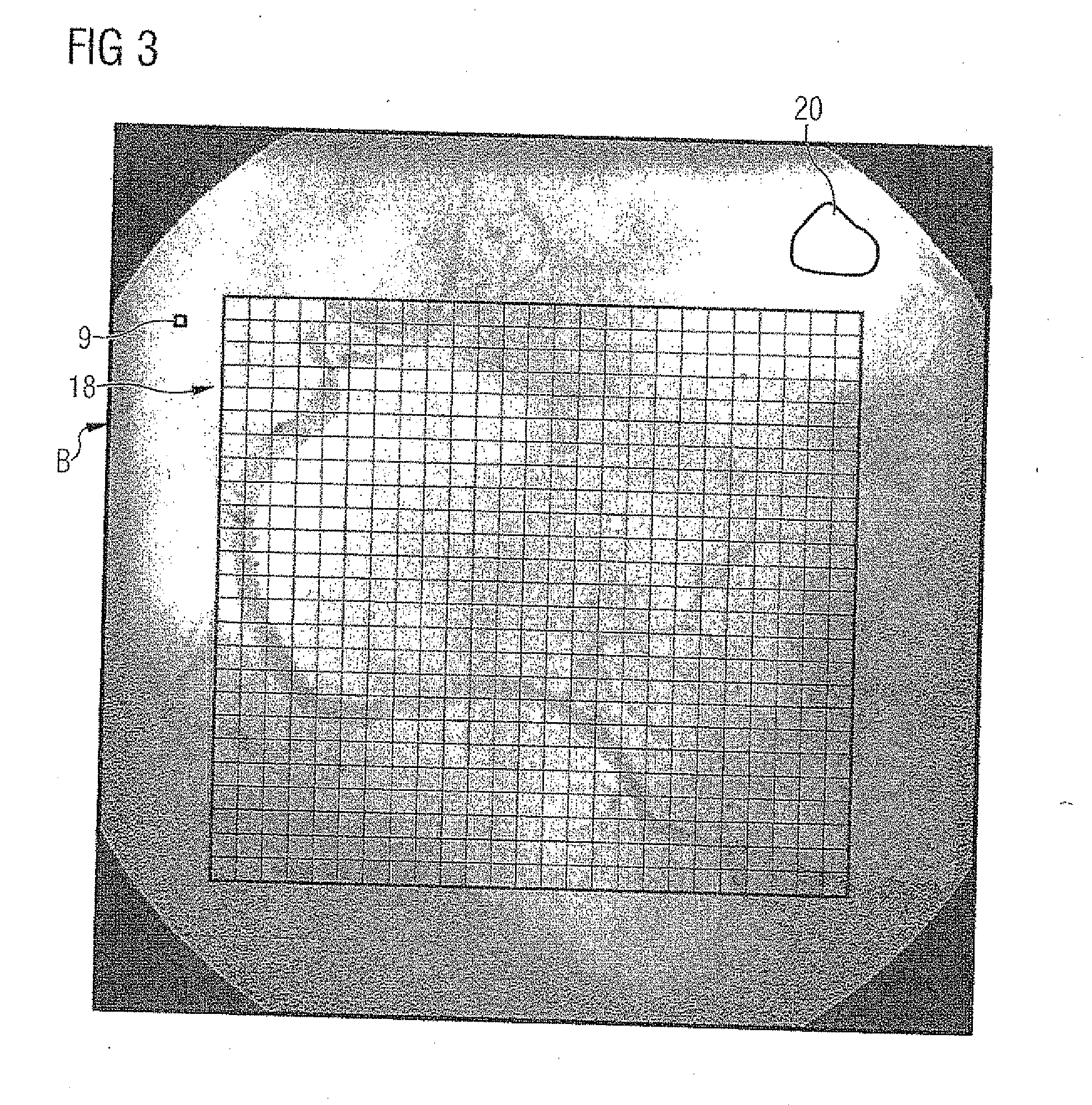 Image evaluation method for two-dimensional projection images and objects corresponding thereto