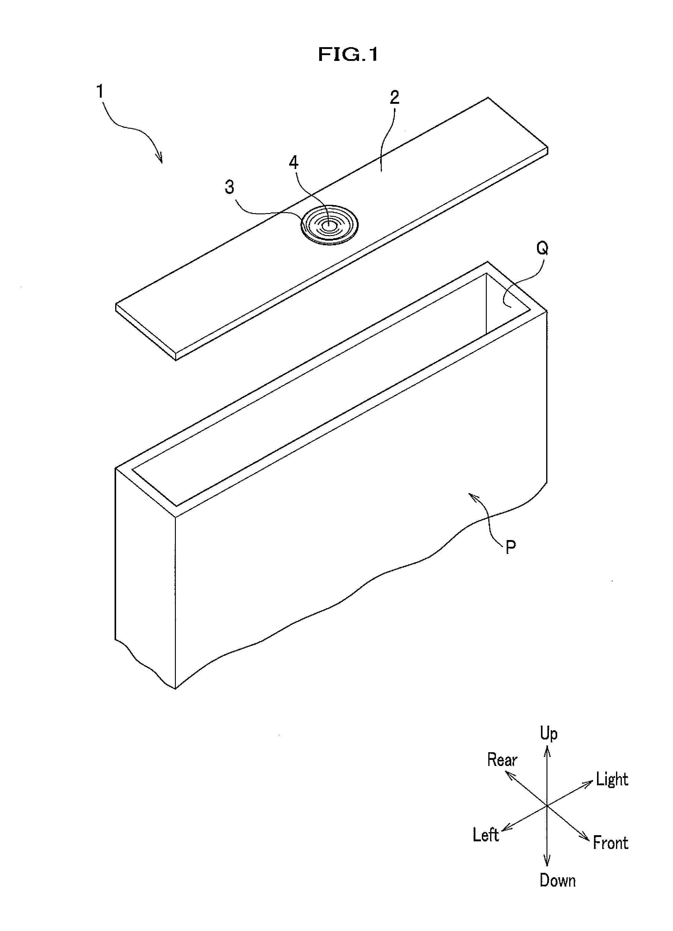 Battery case lid and manufacturing method for battery case lid