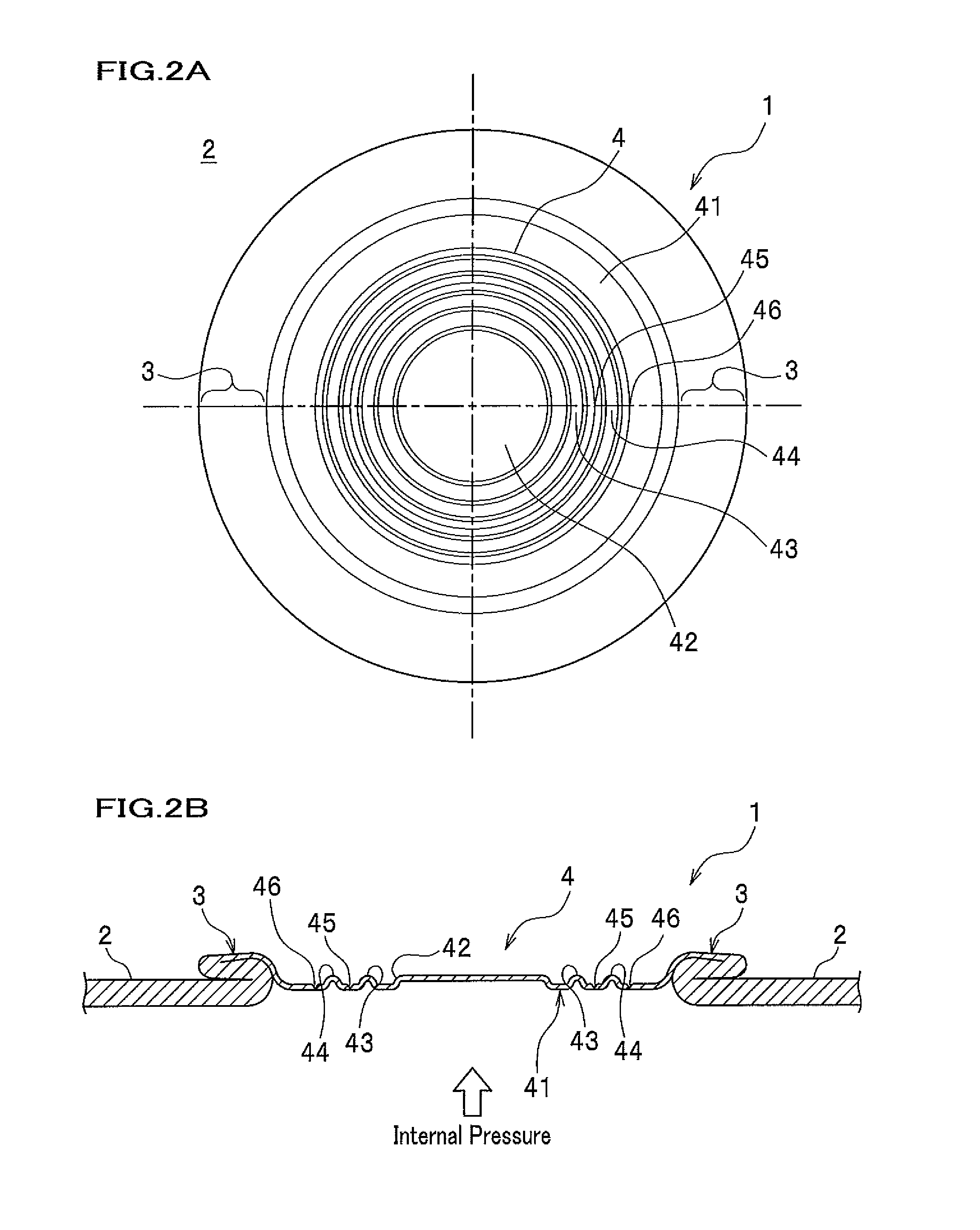 Battery case lid and manufacturing method for battery case lid