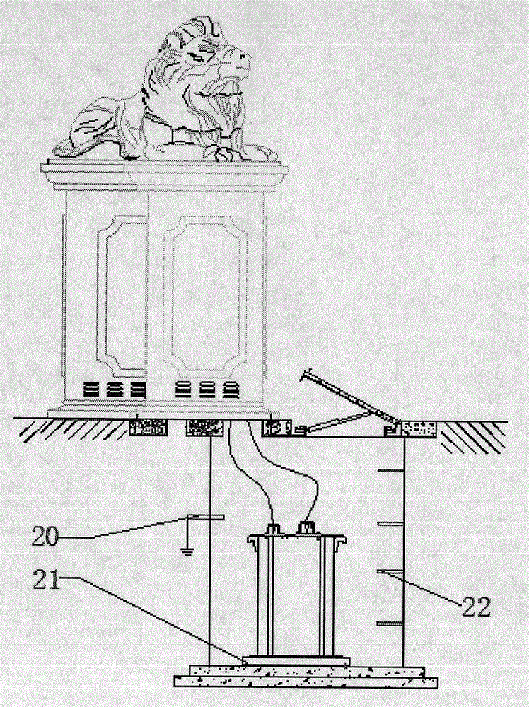 Artistic sculpture type buried intelligent box-type substation