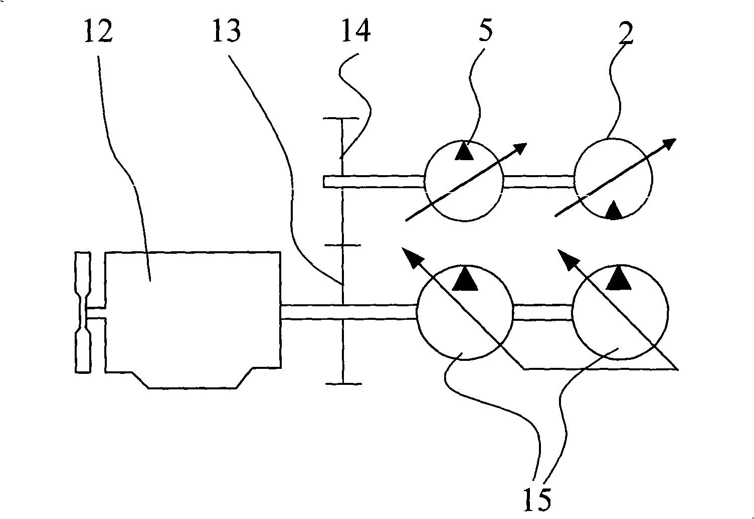 Prime motor output torque balance control system