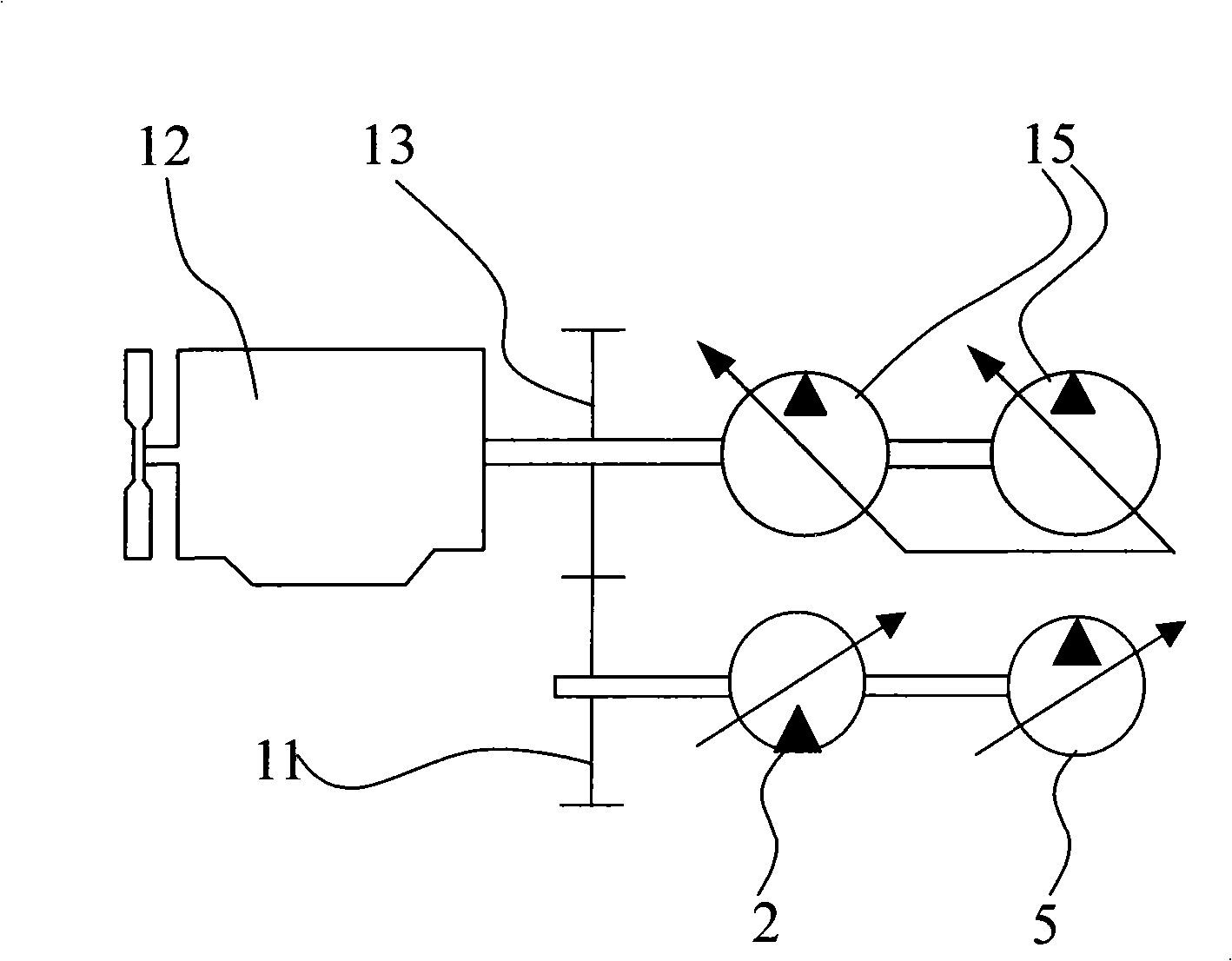 Prime motor output torque balance control system