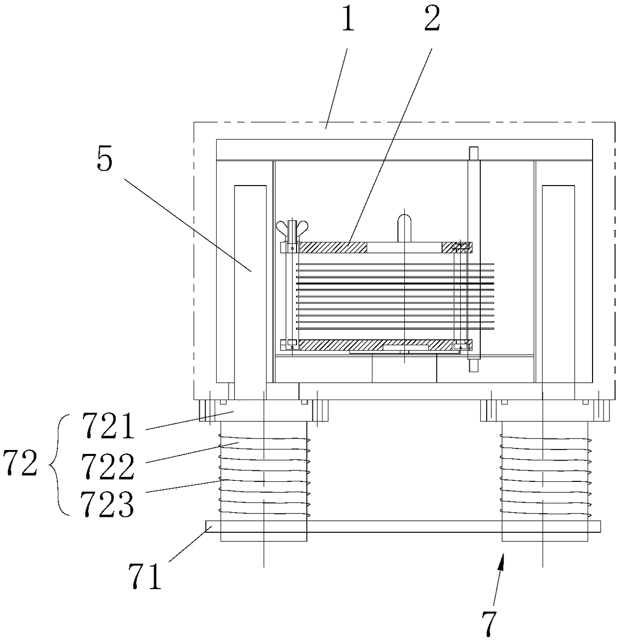 An electromagnetic vacuum annealing furnace