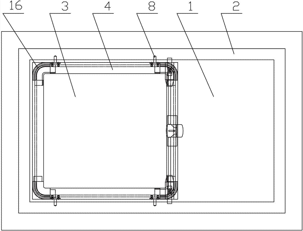 A kind of push-pull window with inner and outer flat for passenger car