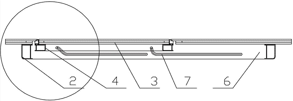 A kind of push-pull window with inner and outer flat for passenger car