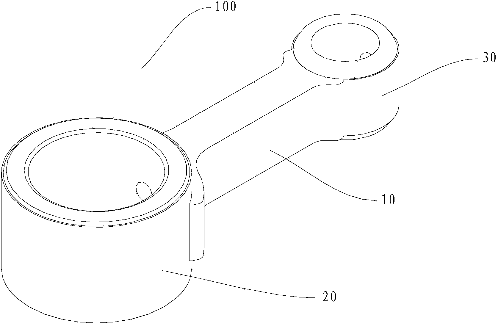 Compressor connecting rod and production method thereof