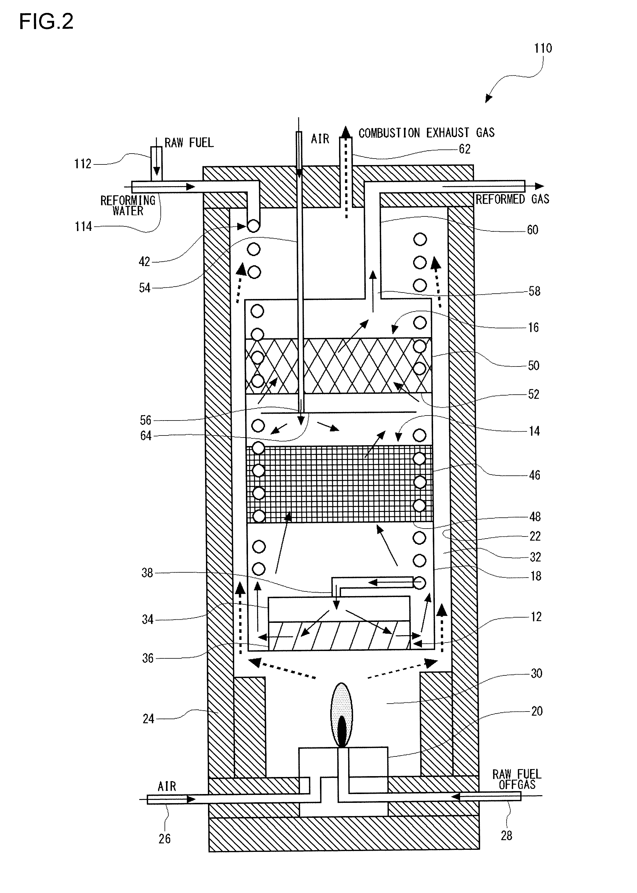 Reforming apparatus for fuel cell