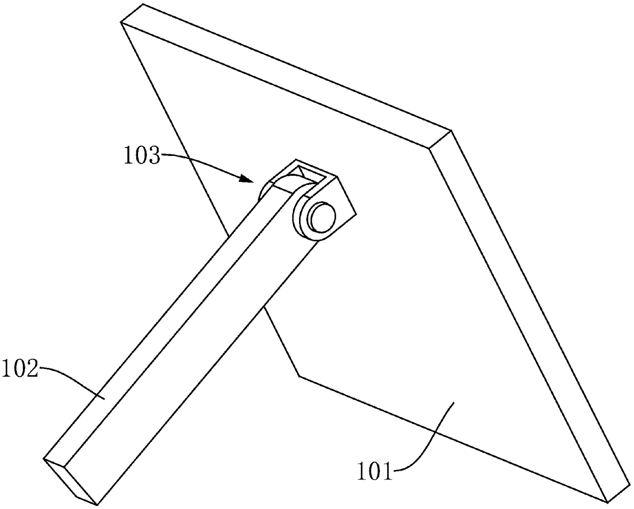 Triggering part for unlocking and a body frame plate with an unlocking function
