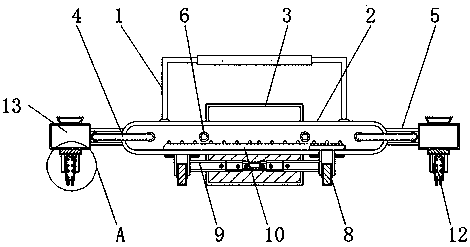 Equal-distance field cultivation separating device for agricultural planting