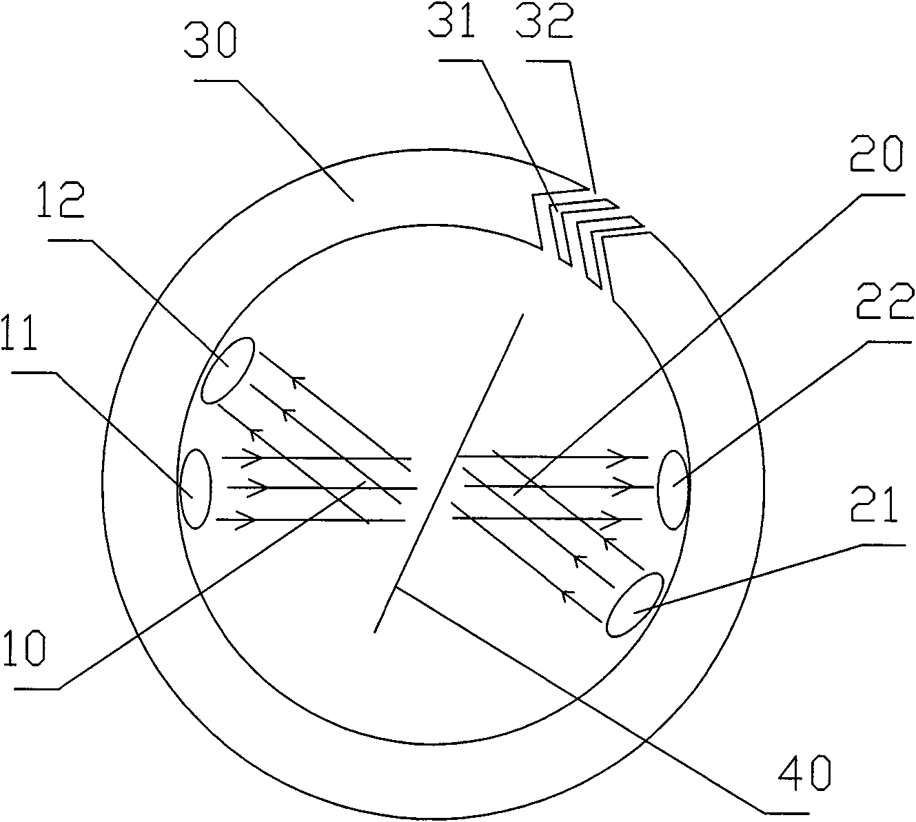 Photoelectric double-scattering smoke fire detector