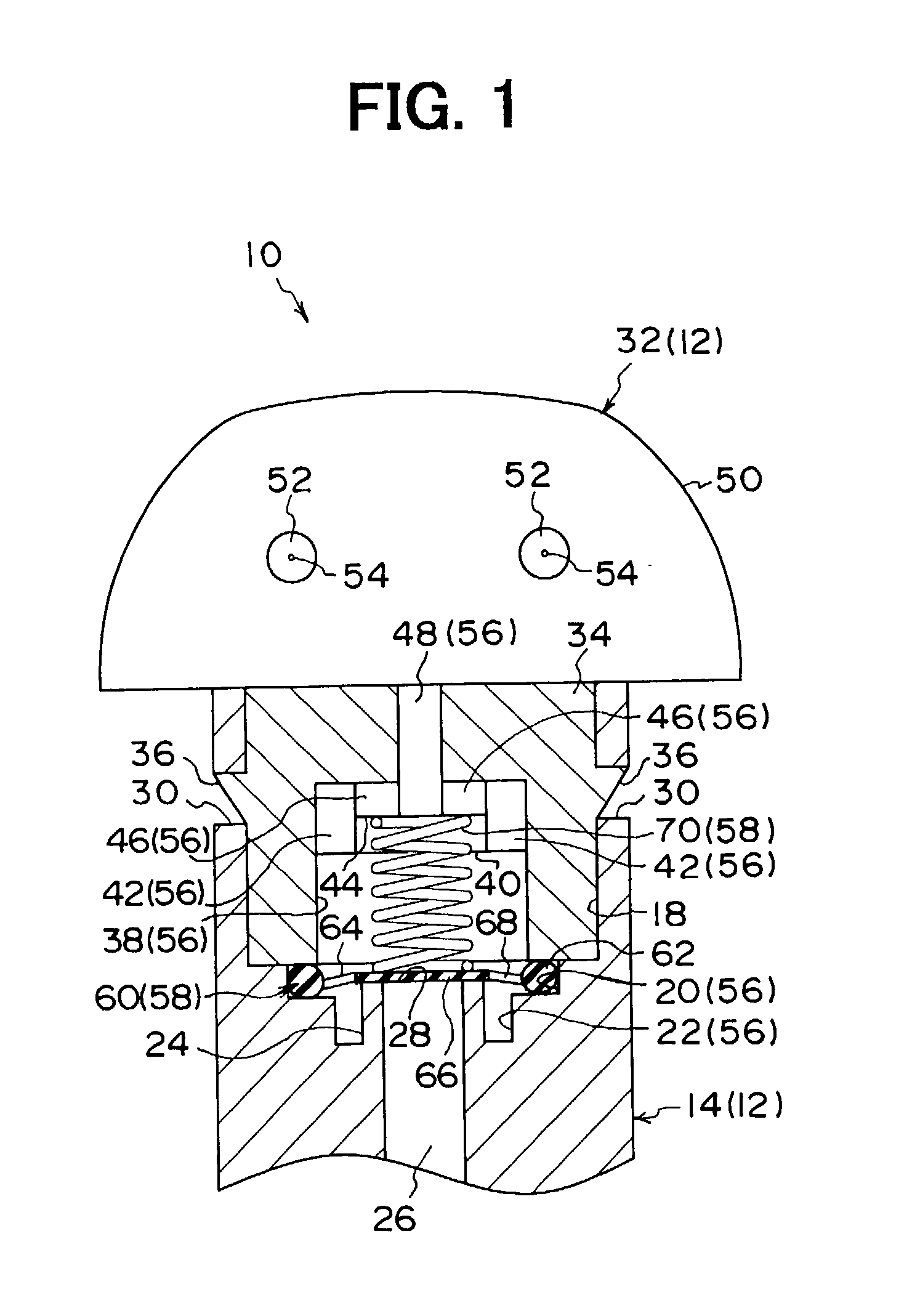 Valve device with check valve, used for washer nozzle and hose joint