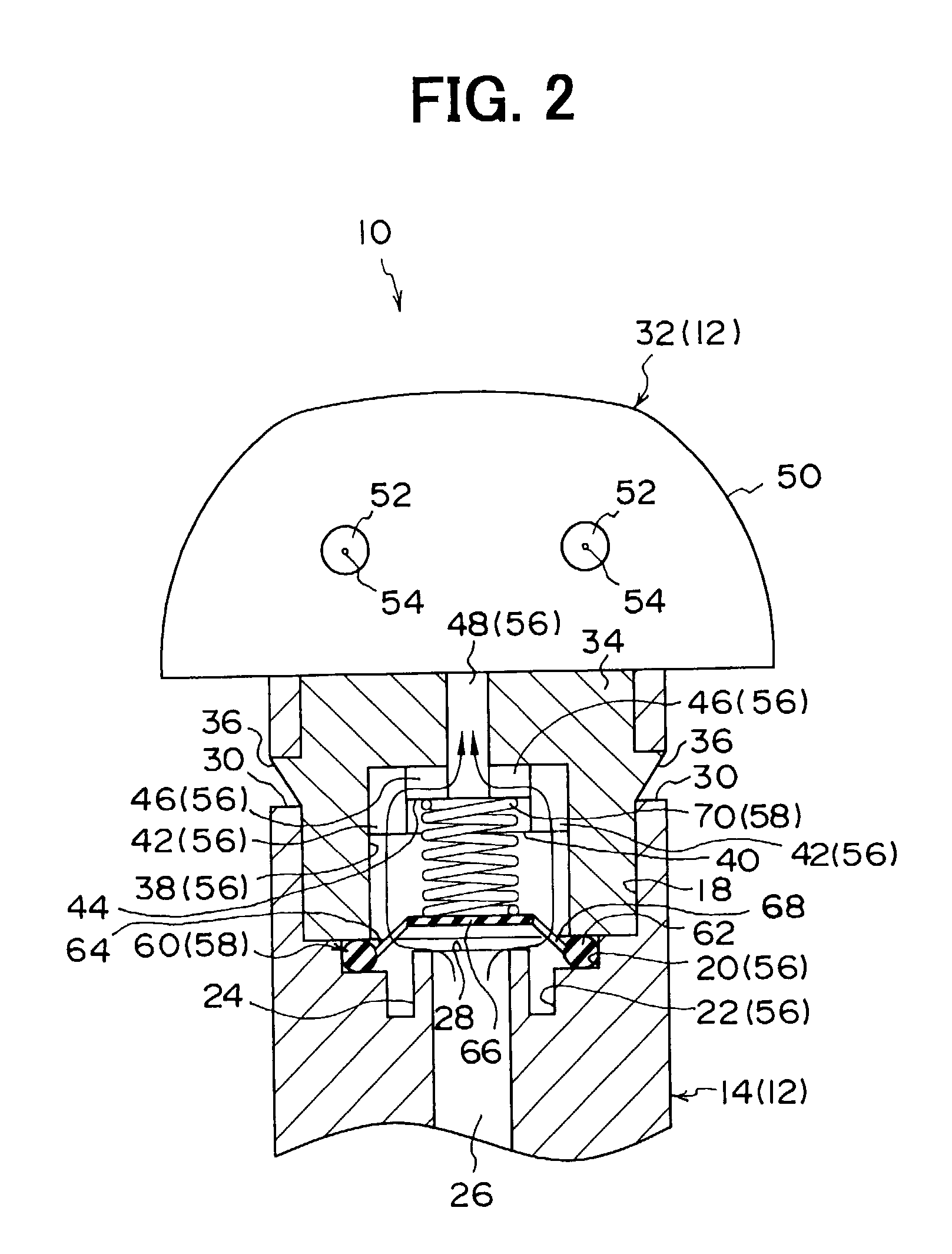 Valve device with check valve, used for washer nozzle and hose joint
