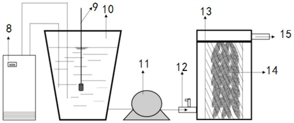 A system for removing inorganic nitrogen in low-temperature seawater holding tank